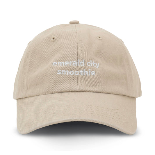 neutral toned emerald city baseball hat
