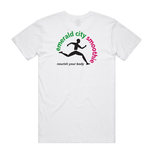 ecs classic tee - white (boxy fit)